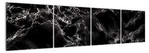 Černobílý mramor - obraz (160x40cm)