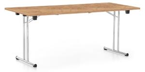 Skládací stůl 180 x 80 cm, dub kraft