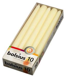 Bolsius Kónická 10ks 24x245 sl. kost svíčka RAL