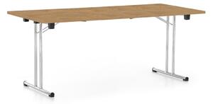 Skládací stůl 180 x 80 cm, dub kamenný