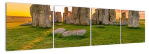 Moderní obraz - Stonehenge (160x40cm)