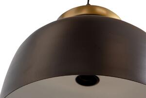 Hoorns Černé kovové závěsné světlo Louma 31 cm