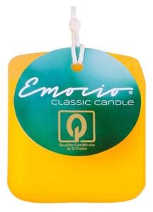 Emocio Classic kostka 50mm žlutá svíčka