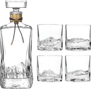 Karafa na whisky The American Peaks se skleničkami 5 dílů