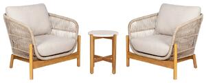 Nordic Living Zahradní set křesel a stolku Terracina