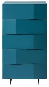 Petrolejově modrá komoda Marco Barotti Linea Diamond 60 x 45 cm
