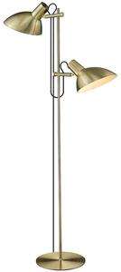 Mosazná kovová stojací lampa Halo Design Metropole II. 150 cm