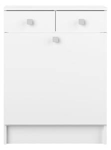 Bílá nízká koupelnová skříňka 60x82 cm Combi - TemaHome France