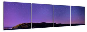 Obraz noční oblohy (160x40cm)