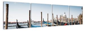 Obraz gondol - Benátky (160x40cm)