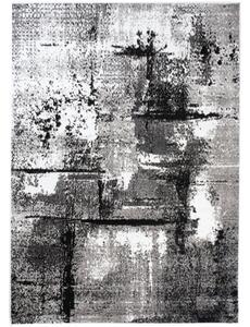 Makro Abra Kusový koberec moderní MAYA Q541D šedý bílý černý Rozměr: 300x400 cm