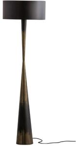 Hoorns Černá kovová stojací lampa Blackie 151 cm
