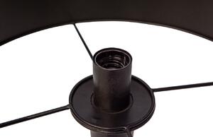 Hoorns Černo zlatá kovová stojací lampa Bessie 151 cm