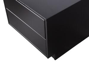 Hoorns Černý borovicový TV stolek Frederica 50 x 39,5 cm