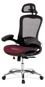 Kancelářská židle polohovací červenočerná MASH KA-A185 RED