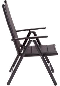 Home Garden Zahradní set Ibiza s 8 židlemi a stolem 185 cm, černý