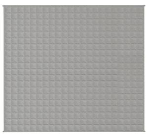 Zátěžová deka šedá 200 x 230 cm 13 kg textil