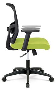 Autronic Kancelářská židle, látka zelená + černá, houpací mechnismus