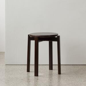 Hnědá masivní dubová stolička AUDO PASSAGE 47 cm
