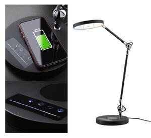 Paulmann Numis LED stolní lampa s funkcí nabíjení, černá, stmívatelný, Černá, Pracovna / kancelář, Hliník, Moderní