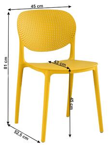 Tempo Kondela Zahradní židle Fedra new, žlutá