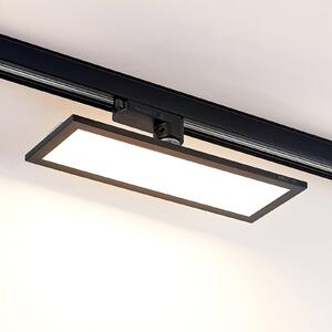 Arcchio Hairis 3-fázový LED panel, 30 cm, černý, 3000 K
