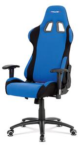 Kancelářská židle KA-F01 BLUE látka modrá/černá