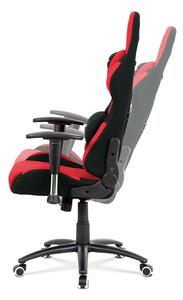 Kancelářská židle KA-F01 RED látka červená/černá