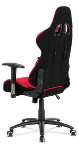Kancelářská židle KA-F01 RED látka červená/černá