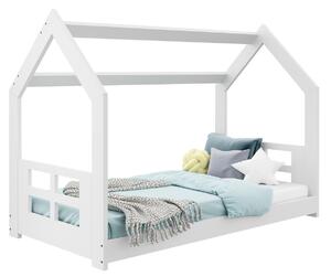 AMI nábytek Dětská postel DOMEČEK D2D 160 x 80 cm masiv bílá