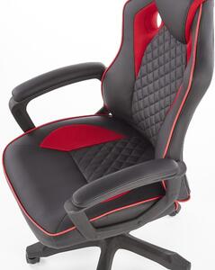 Halmar Herní židle BAFFIN, černá/červená