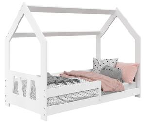 AMI nábytek Dětská postel DOMEČEK D5A 160 x 80 cm masiv bílá