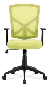 Kancelářská židle KA-H102 GRN látka a síťovina zelená