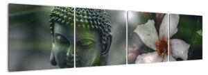 Abstraktní obraz - Buddha (160x40cm)