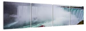 Obraz na zeď s vodopádem (160x40cm)