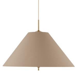 Závěsná svítidlo Globen Lighting, IRIS, stmívatelné, Hnědá / Rezavá, Obývací pokoj, Tkanina / Textil, Skandinávský
