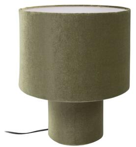 Zelená sametová stolní lampa Kave Home Eastend