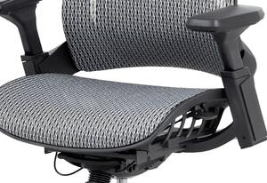 Autronic Kancelářská židle, šedá MESH síťovina, lankový mech., kovový kříž