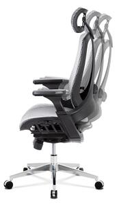 Autronic Kancelářská židle, šedá MESH síťovina, lankový mech., kovový kříž