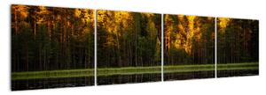 Obraz - podzimní krajina (160x40cm)