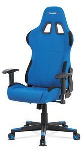 Autronic Kancelářská židle, modrá látka, houpací mech., plastový kříž