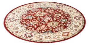 Kusový koberec Baron krémově červený kruh 170x170cm