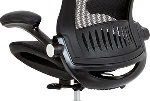 Kancelářská židle s podhlavníkem KA-A185 BK síťovina černá