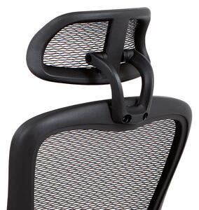 Autronic Kancelářská židle, synchronní mech., černá MESH, kovový kříž