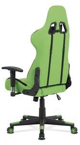 Kancelářská židle čalouněná látkou v zelené barvě KA-F05 GRN