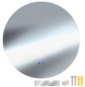Tectake Led zrcadlo do koupelny Aurora, stmívatelné, se 3 barvami světla - 80 cm