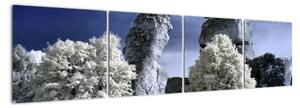 Zimní krajina - obraz do bytu (160x40cm)
