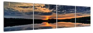 Západ slunce - obraz do bytu (160x40cm)