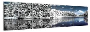Zimní krajina - obraz (160x40cm)