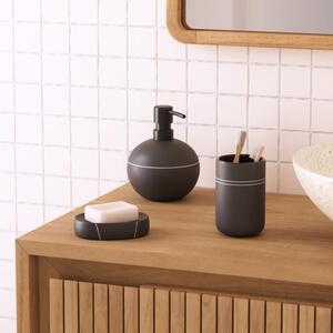 Černý keramický toaletní kartáč Kave Home Cerisa